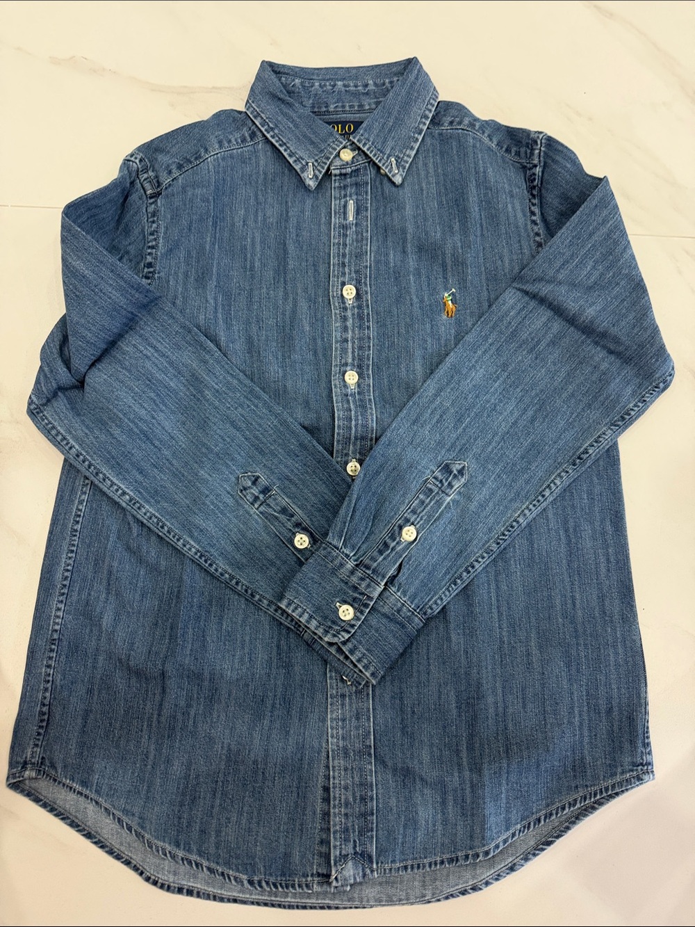 Polo by Ralph Lauren Medium Blue Denim Button-Down Shirt